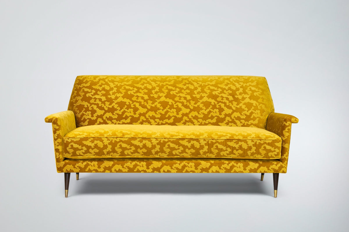 Jolly Sofa 72", Gold Velvet